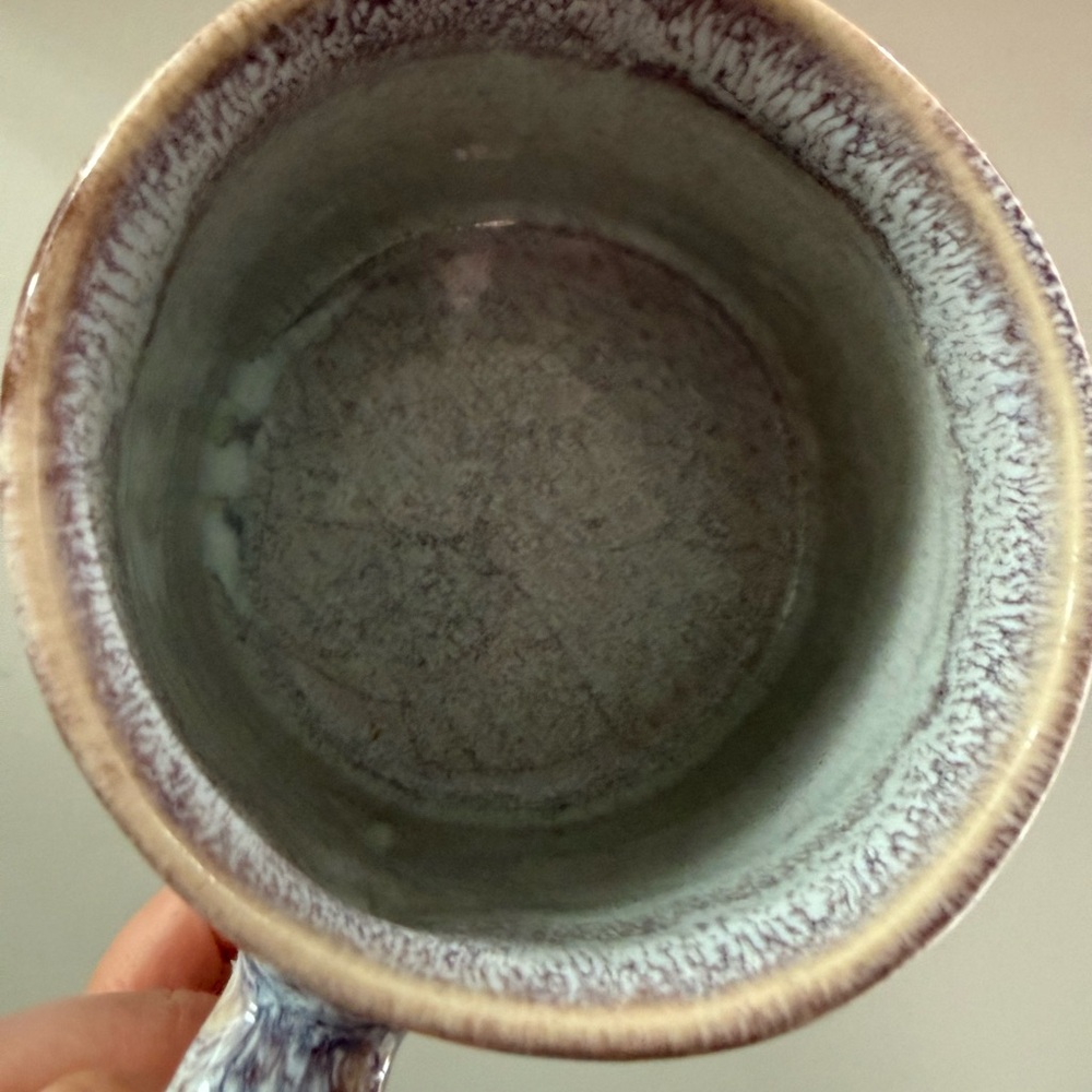 Barcela Made In Portugal Blue/Lavender Pottery Mug Speckled Glaze Artisan - Picture 5 of 10